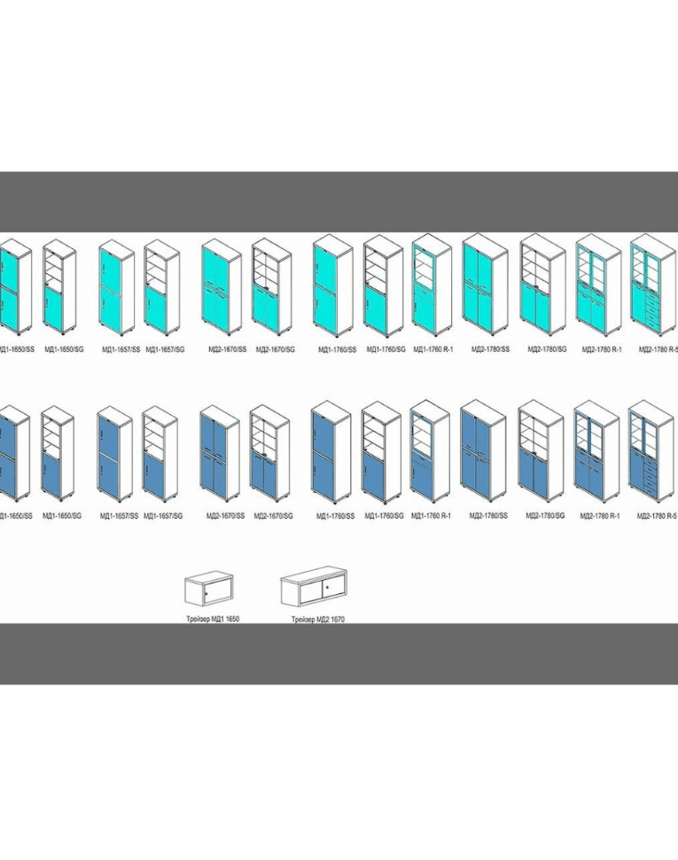 Медицинский шкаф HILFE МД 1 1650/SS купить в Сыктывкаре