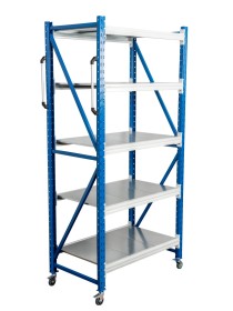 Стеллаж мобильный БиКом СТ-4 300x150x60 5 полок
