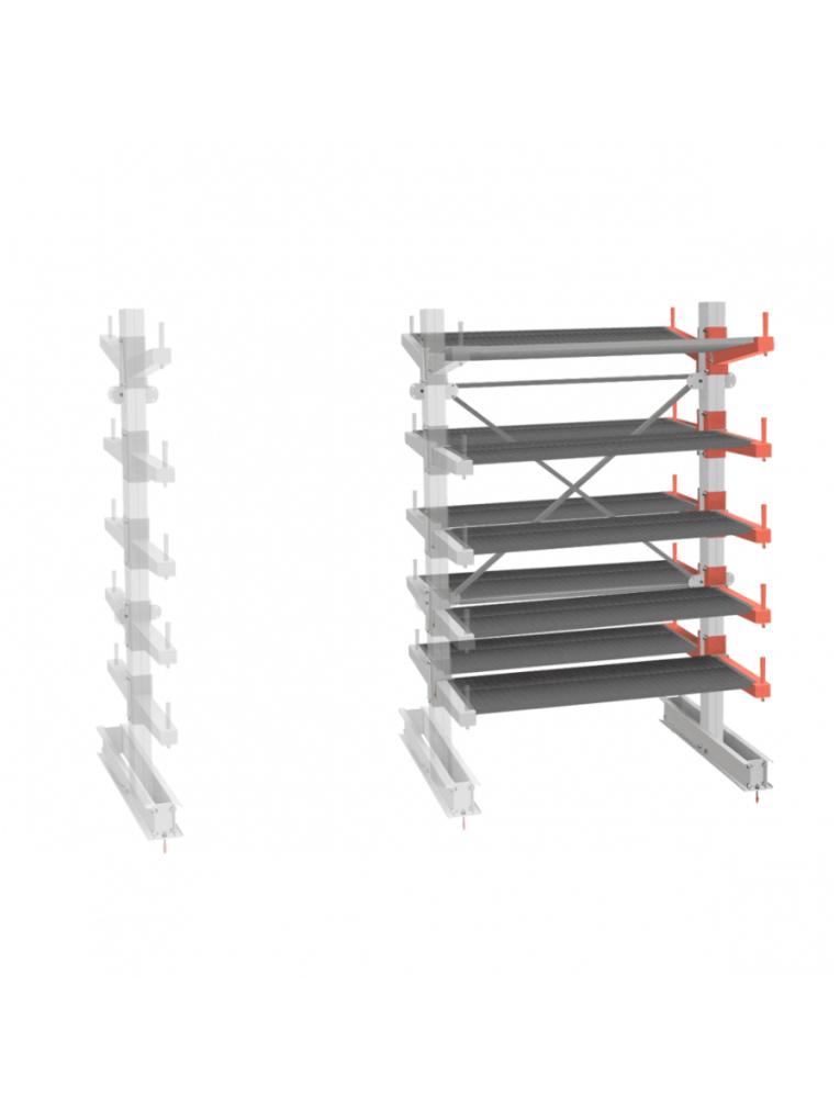 СТ-062 Стеллаж двухсторонний 5 ярусов ДОП. купить в Сыктывкаре СТ-062 Стеллаж двухсторонний 5 ярусов ДОП. купить в Сыктывкаре
