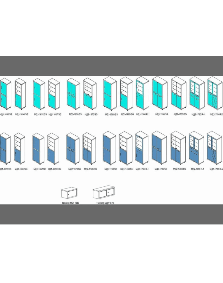 Медицинский шкаф HILFE МД 1 1657/SS купить в Сыктывкаре