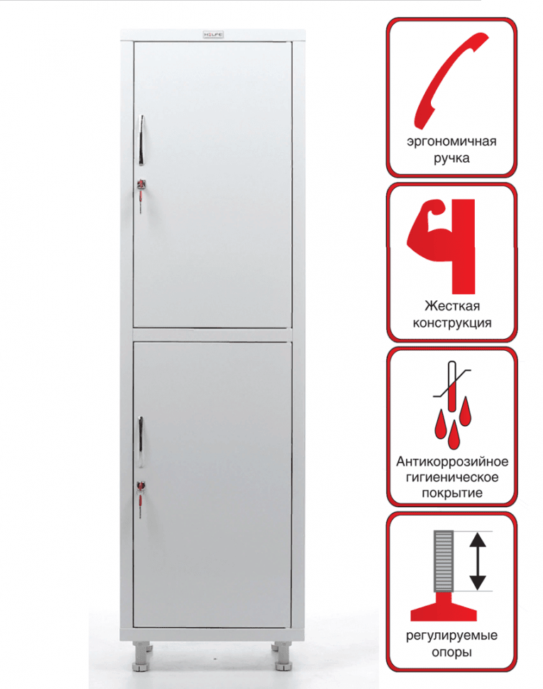 Медицинский шкаф HILFE МД 1 1657/SS купить в Сыктывкаре