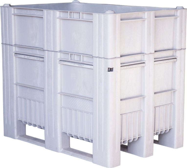 BoxPallet 1200х800х1035 сплошной, на полозьях серый купить в Сыктывкаре
