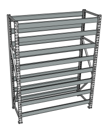 Стеллаж грузовой СГР 2000x1800x600 8 полок (без настила) Стеллаж грузовой СГР 2000x1800x600 8 полок (без настила)