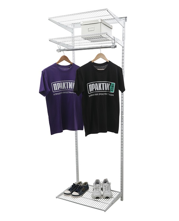 Гардеробная система Практик Home Basic G60 белая купить в Сыктывкаре Гардеробная система Практик Home Basic G60 белая купить в Сыктывкаре