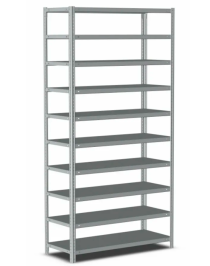Стеллаж металлический Титан МС-500 2500х1200х300 10 полок
