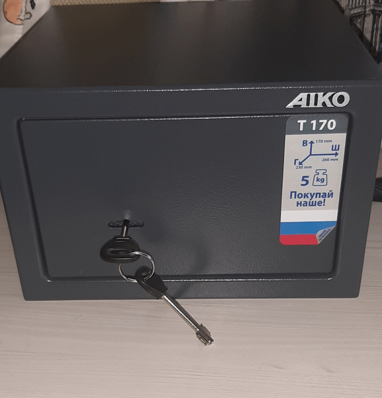 Мебельный сейф Aiko T-170 KL купить в Сыктывкаре
