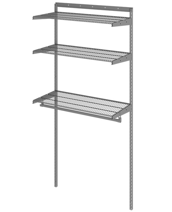 Гардеробная система Практик Home Basic G90 графит купить в Сыктывкаре