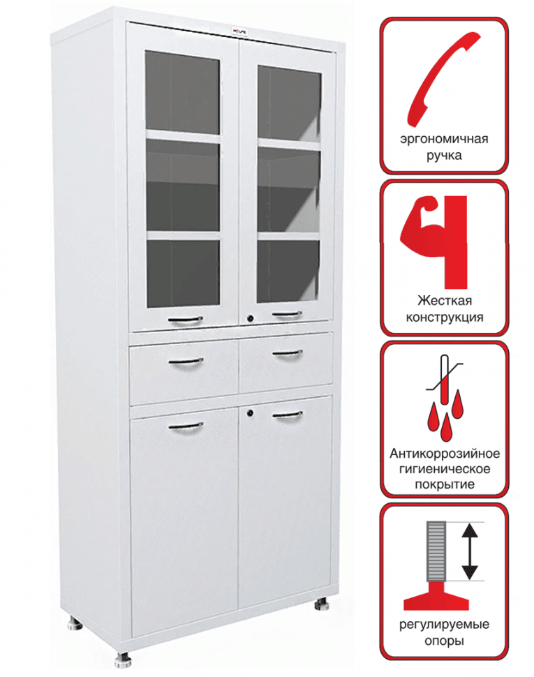 Медицинский шкаф HILFE МД 2 1780 R-1 купить в Сыктывкаре