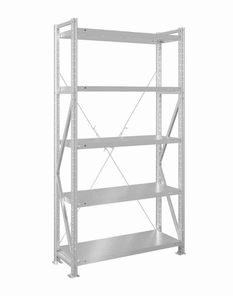 Стеллаж MS U 2000x700x600 5 полок (200 кг, металл) купить в Сыктывкаре
