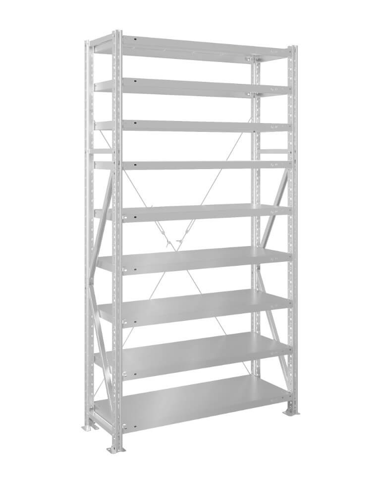 Стеллаж MS U 2000x700x600 9 полок (200 кг, металл) купить в Сыктывкаре