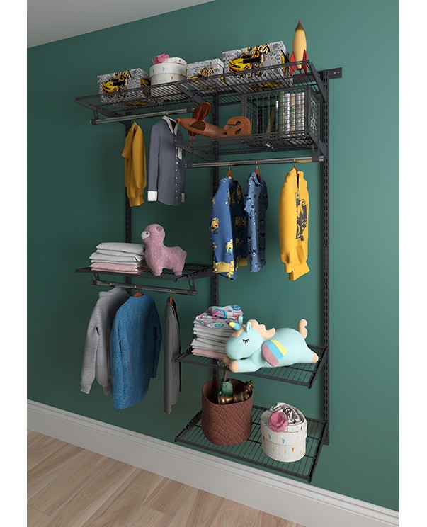 Гардеробная система Практик Home Optima G120 графит купить в Сыктывкаре