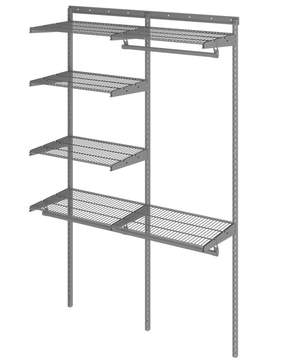 Гардеробная система Практик Home Optima G120 графит купить в Сыктывкаре