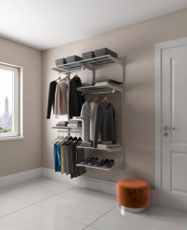 Гардеробная система Практик Home Optima G120 графит купить в Сыктывкаре