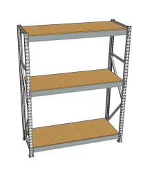 Стеллаж грузовой СГР 2000x1200x800 3 полки (ДСП) Стеллаж грузовой СГР 2000x1200x800 3 полки (ДСП)
