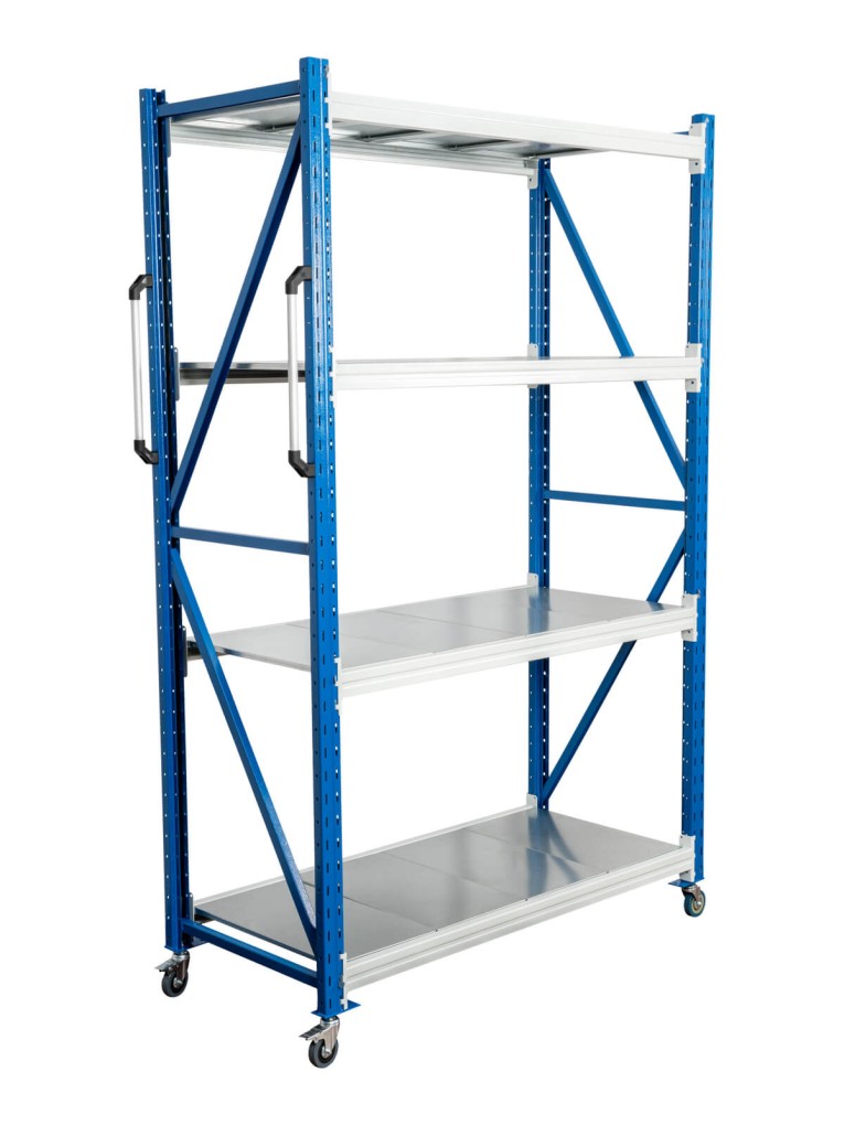 Стеллаж мобильный БиКом СТ-4 250x90x50 4 полки купить в Сыктывкаре