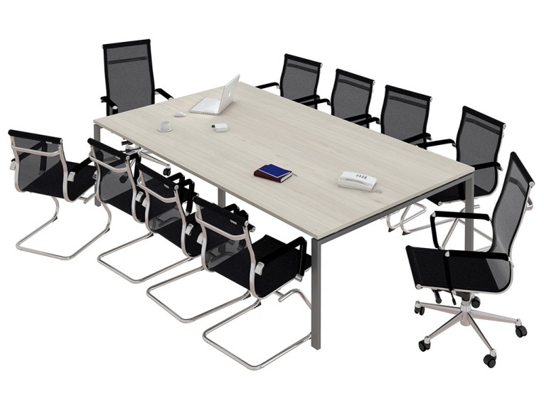 Стол для переговоров NT 320х144 вяз натуральный/антрацит купить в Сыктывкаре