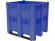 BoxPallet 1300х1150х1250 сплошной, на 3 полозьях синий купить в Сыктывкаре