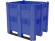 BoxPallet 1300х1150х1250 сплошной, на 3 полозьях синий купить в Сыктывкаре