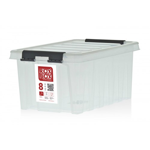 Контейнер Rox Box Original 8 (335х220х155 мм с крышкой и клипсами прозрачный) купить в Сыктывкаре