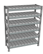 Стеллаж грузовой СГР 2500x900x400 6 полок (металл) Стеллаж грузовой СГР 2500x900x400 6 полок (металл)