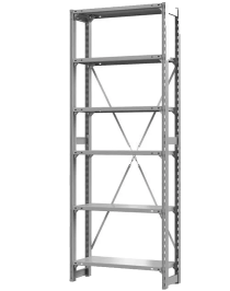 Стеллаж ТСУ 3500x1500x300 6 полок (300 кг, перф) Стеллаж ТСУ 3500x1500x300 6 полок (300 кг, перф)