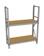 Стеллаж грузовой СГР 3000x1500x400 2 полки (ДСП) Стеллаж грузовой СГР 3000x1500x400 2 полки (ДСП)