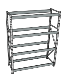 Стеллаж грузовой СГР 3000x1800x500 4 полки (без настила) Стеллаж грузовой СГР 3000x1800x500 4 полки (без настила)