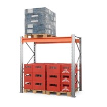 Стеллаж паллетный СПЛ 2000х1800х1100 1 ярус (1300/9700) Стеллаж паллетный СПЛ 2000х1800х1100 1 ярус (1300/9700)