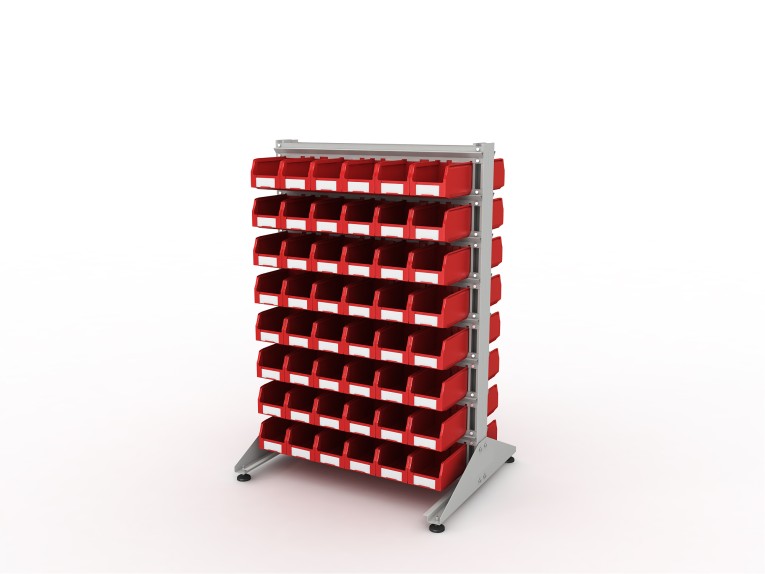 Стеллаж для пластиковых лотков SORTEX двухсторонний 1500x1000x800.02 купить в Сыктывкаре Стеллаж для пластиковых лотков SORTEX двухсторонний 1500x1000x800.02 купить в Сыктывкаре