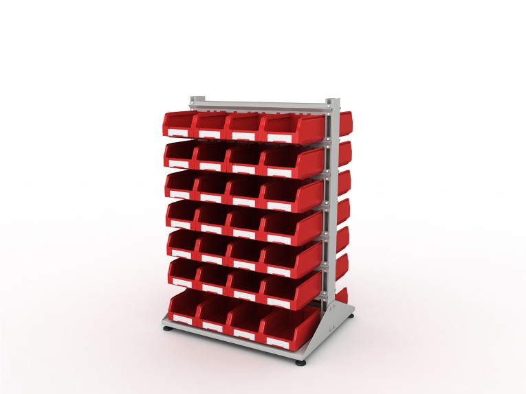 Стеллаж для пластиковых лотков SORTEX двухсторонний 1500x1000x800.03 купить в Сыктывкаре Стеллаж для пластиковых лотков SORTEX двухсторонний 1500x1000x800.03 купить в Сыктывкаре