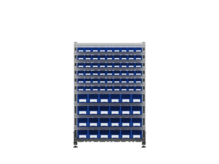 Стеллаж для пластиковых лотков SORTEX двухсторонний 1500x1000x800.04 купить в Сыктывкаре Стеллаж для пластиковых лотков SORTEX двухсторонний 1500x1000x800.04 купить в Сыктывкаре