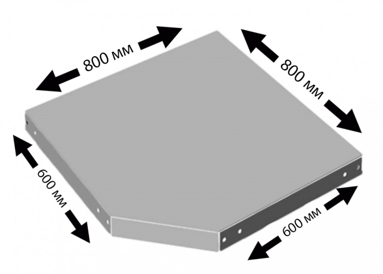 Угловая полка Практик MS 60F (800х600) купить в Сыктывкаре