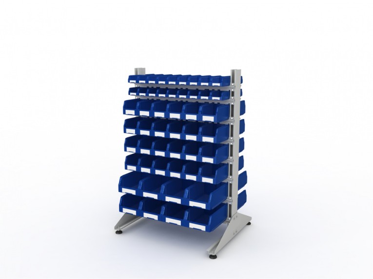 Стеллаж для пластиковых лотков SORTEX двухсторонний 1500x1000x800.06 купить в Сыктывкаре Стеллаж для пластиковых лотков SORTEX двухсторонний 1500x1000x800.06 купить в Сыктывкаре