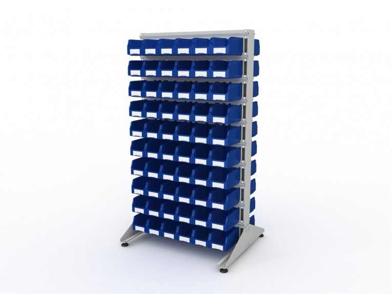 Стеллаж для пластиковых лотков SORTEX двухсторонний 1800x1000x800.02 купить в Сыктывкаре Стеллаж для пластиковых лотков SORTEX двухсторонний 1800x1000x800.02 купить в Сыктывкаре