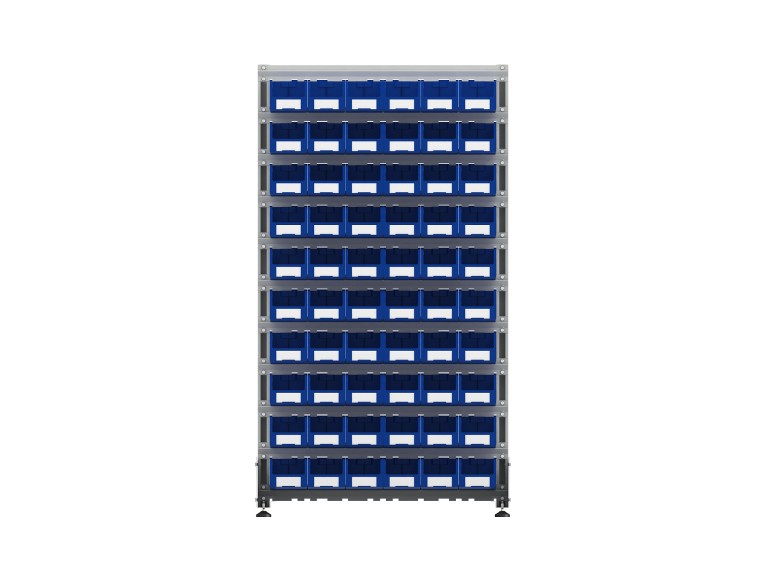 Стеллаж для пластиковых лотков SORTEX двухсторонний 1800x1000x800.02 купить в Сыктывкаре Стеллаж для пластиковых лотков SORTEX двухсторонний 1800x1000x800.02 купить в Сыктывкаре