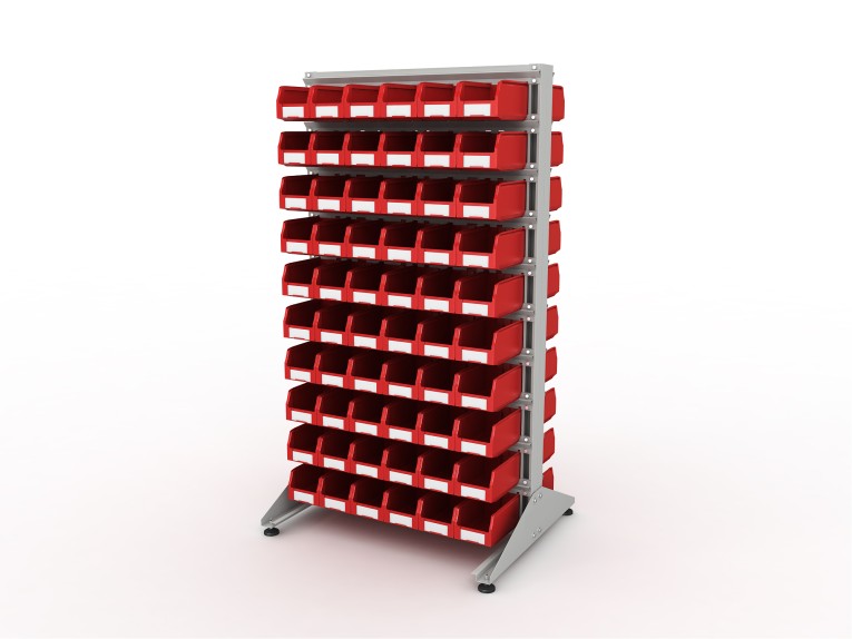 Стеллаж для пластиковых лотков SORTEX двухсторонний 1800x1000x800.02 купить в Сыктывкаре Стеллаж для пластиковых лотков SORTEX двухсторонний 1800x1000x800.02 купить в Сыктывкаре