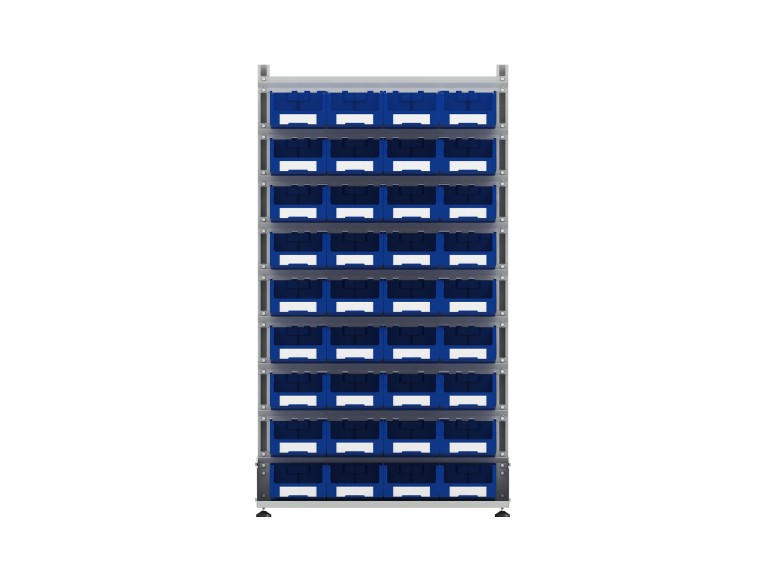 Стеллаж для пластиковых лотков SORTEX двухсторонний 1800x1000x800.03 купить в Сыктывкаре Стеллаж для пластиковых лотков SORTEX двухсторонний 1800x1000x800.03 купить в Сыктывкаре