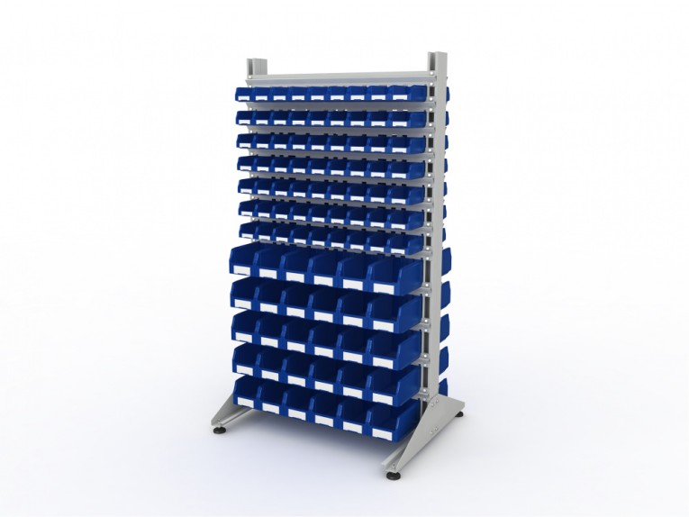 Стеллаж для пластиковых лотков SORTEX двухсторонний 1800x1000x800.04 купить в Сыктывкаре Стеллаж для пластиковых лотков SORTEX двухсторонний 1800x1000x800.04 купить в Сыктывкаре