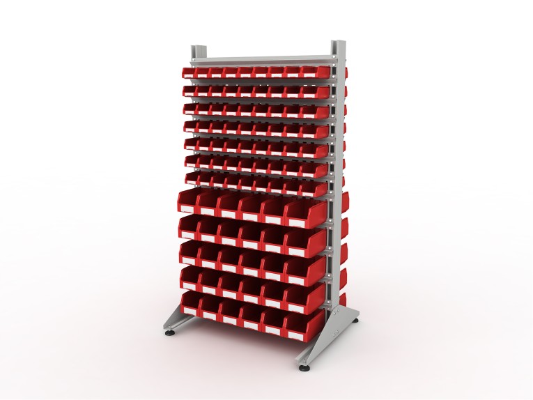 Стеллаж для пластиковых лотков SORTEX двухсторонний 1800x1000x800.04 купить в Сыктывкаре Стеллаж для пластиковых лотков SORTEX двухсторонний 1800x1000x800.04 купить в Сыктывкаре