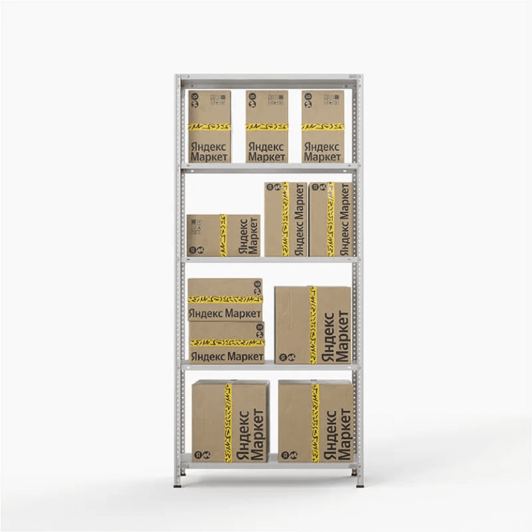 Стеллаж ПВЗ Яндекс Маркет 2000х1000х400 5 полок купить в Сыктывкаре