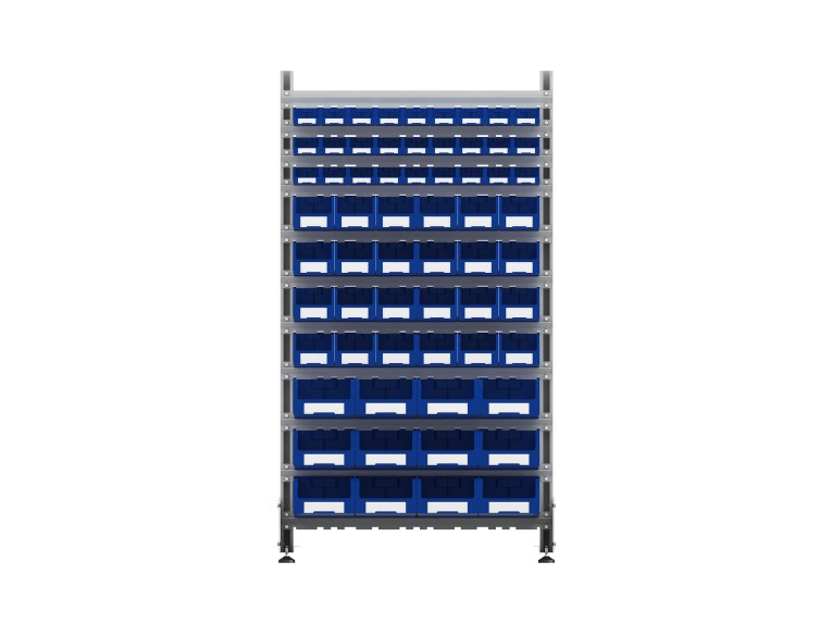 Стеллаж для пластиковых лотков SORTEX двухсторонний 1800x1000x800.05 купить в Сыктывкаре Стеллаж для пластиковых лотков SORTEX двухсторонний 1800x1000x800.05 купить в Сыктывкаре