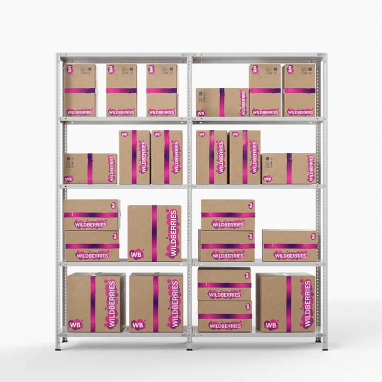 Стеллаж ПВЗ Wildberries 2000х2000х400 5 полок купить в Сыктывкаре