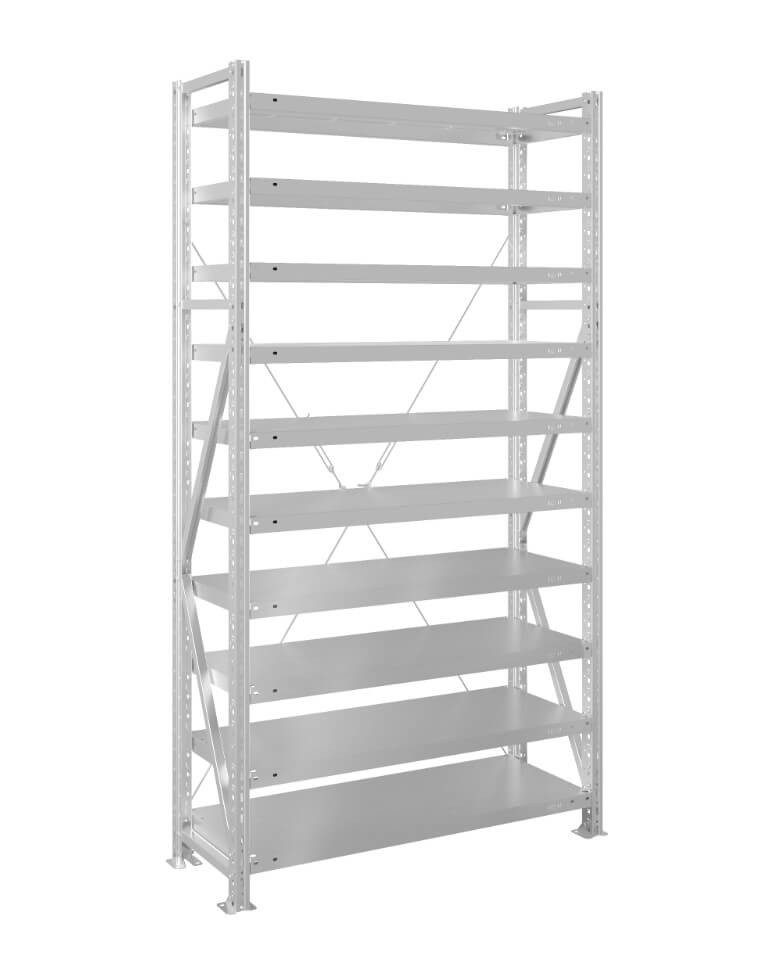 Стеллаж MS U 2000x1000x1000 10 полок (400 кг, металл) купить в Сыктывкаре