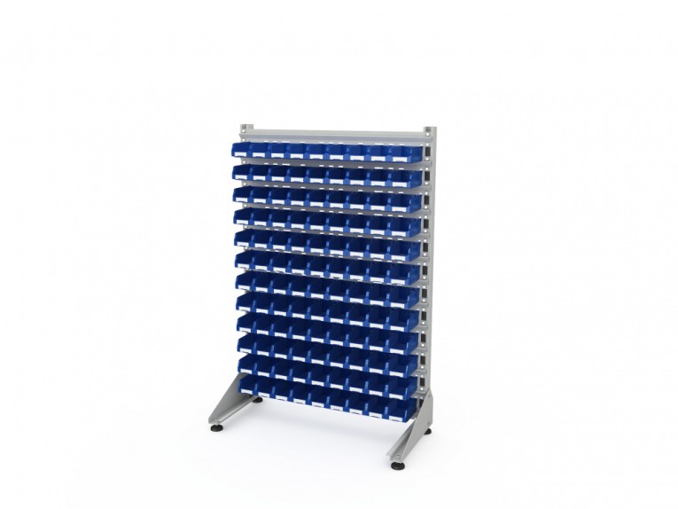 Стеллаж для пластиковых лотков SORTEX односторонний 1500x1000x450.01 купить в Сыктывкаре