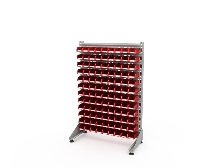 Стеллаж для пластиковых лотков SORTEX односторонний 1500x1000x450.01 купить в Сыктывкаре