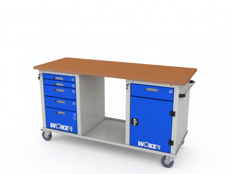 Верстак мобильный трехтумбовый WOKER PRO 3502.1800 купить в Сыктывкаре
