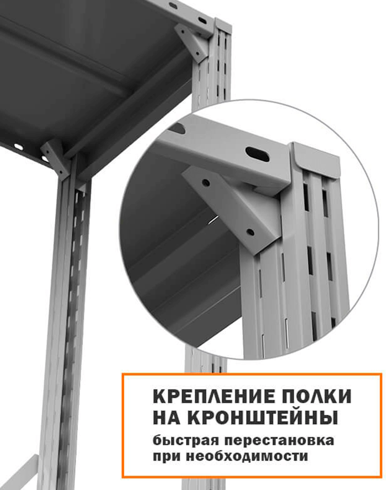 Стеллаж ТСУ 3000x700x500 3 полки (150 кг, металл) купить в Сыктывкаре Стеллаж ТСУ 3000x700x500 3 полки (150 кг, металл) купить в Сыктывкаре