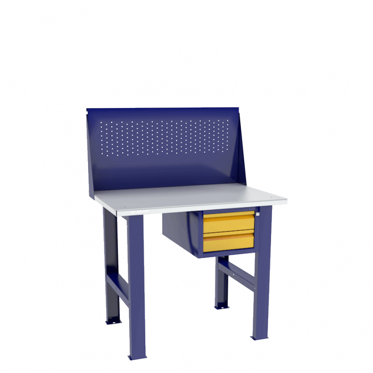 Верстак бестумбовый с подвесным ящиком ВП-Э с экраном купить в Сыктывкаре Верстак бестумбовый с подвесным ящиком ВП-Э с экраном купить в Сыктывкаре