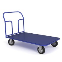 Тележка платформенная ТП 10 (г/п 550 кг, 1800x800 мм, колеса литая протекторная резина 200 мм) Тележка платформенная ТП 10 (г/п 550 кг, 1800x800 мм, колеса литая протекторная резина 200 мм)