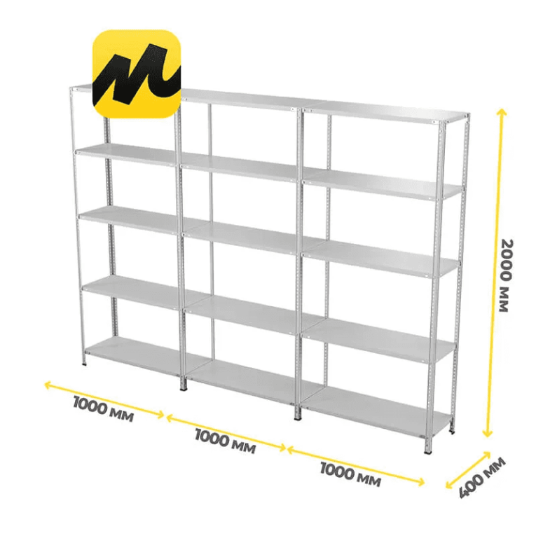 Стеллаж ПВЗ Яндекс Маркет 2000х3000х400 5 полок купить в Сыктывкаре